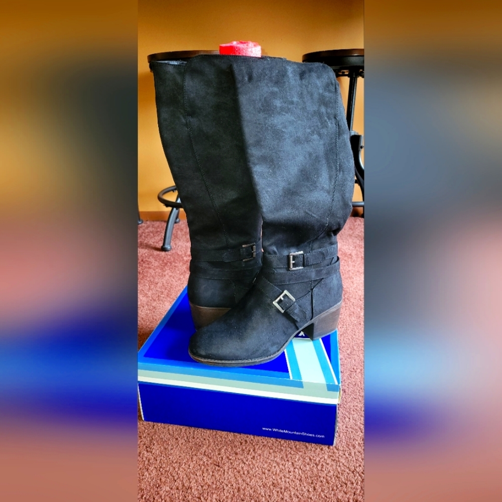 Tall White Mountain Boots